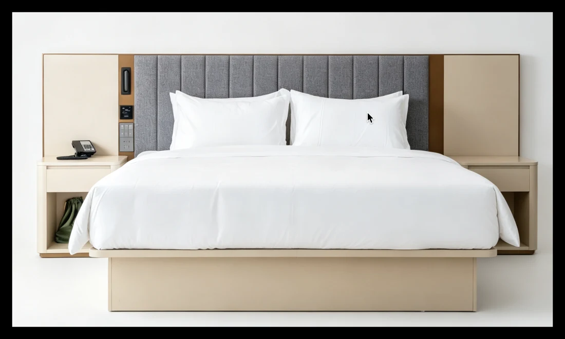 Contemporary bed ensemble